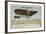 Bleriot Making a Test Flight in a Monoplane, France, 1908-null-Framed Giclee Print