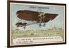 Bleriot Making a Test Flight in a Monoplane, France, 1908-null-Framed Giclee Print