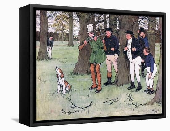 "Bless My Soul!" Said Mr Winkle, "I Declare I Forgot the Cap"-Cecil Aldin-Framed Stretched Canvas