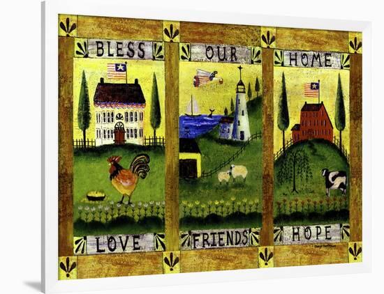 Bless our Home Love Friends Hope Lang-Cheryl Bartley-Framed Giclee Print