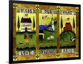 Bless our Home Love Friends Hope Lang-Cheryl Bartley-Framed Giclee Print