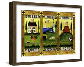 Bless our Home Love Friends Hope Lang-Cheryl Bartley-Framed Giclee Print