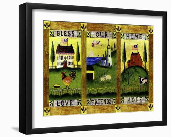 Bless our Home Love Friends Hope Lang-Cheryl Bartley-Framed Giclee Print