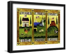 Bless our Home Love Friends Hope Lang-Cheryl Bartley-Framed Giclee Print