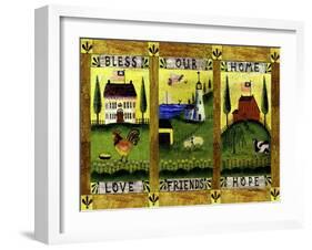 Bless our Home Love Friends Hope Lang-Cheryl Bartley-Framed Giclee Print