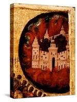 Blessed Be the Host of the King of Heaven  (Detail: Fire in Kazan), 1550s-null-Stretched Canvas