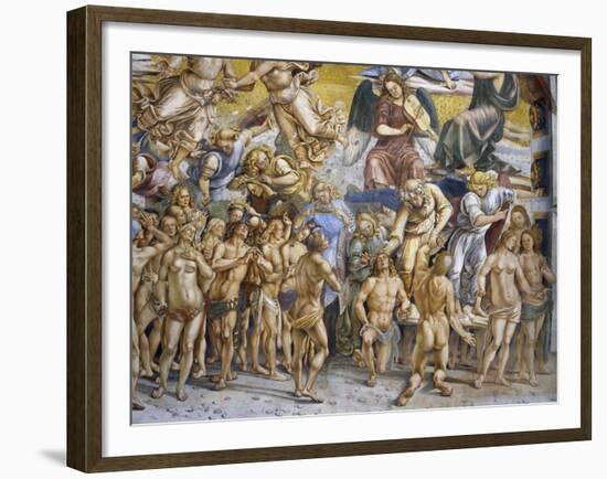 Blessed in Paradise, from Last Judgment Fresco Cycle, 1499-1504-Luca Signorelli-Framed Giclee Print