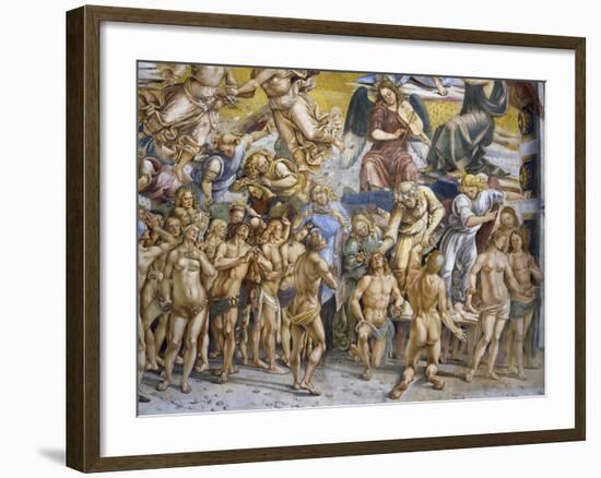 Blessed in Paradise, from Last Judgment Fresco Cycle, 1499-1504-Luca Signorelli-Framed Giclee Print