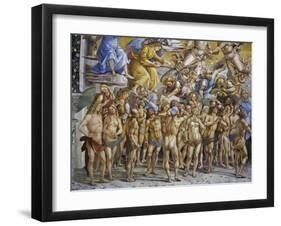 Blessed in Paradise, from Last Judgment Fresco Cycle, 1499-1504-Luca Signorelli-Framed Giclee Print