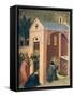 Blessed Resuscitates Son of Gentleman, Tile from Altarpiece of Blessed Humility-Pietro Lorenzetti-Framed Stretched Canvas