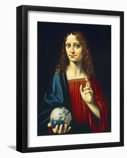 Blessing Christ, Ca 1530-Marco D'oggiono-Framed Giclee Print