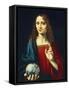 Blessing Christ, Ca 1530-Marco D'oggiono-Framed Stretched Canvas