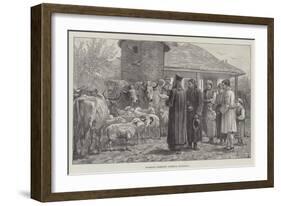 Blessing Domestic Animals, Bulgaria-Johann Nepomuk Schonberg-Framed Giclee Print