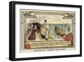 Blessing of Fishing Boats, Iceland-null-Framed Giclee Print