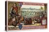 Blessing of the Flemish Army before the Battle of Courtrai, 1302-null-Stretched Canvas