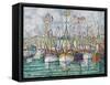 Blessing of the Tuna Fleet at Groix, 1923-Paul Signac-Framed Stretched Canvas