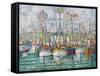 Blessing of the Tuna Fleet at Groix, 1923-Paul Signac-Framed Stretched Canvas