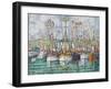 Blessing of the Tuna Fleet at Groix, 1923-Paul Signac-Framed Premium Giclee Print