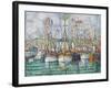 Blessing of the Tuna Fleet at Groix, 1923-Paul Signac-Framed Giclee Print