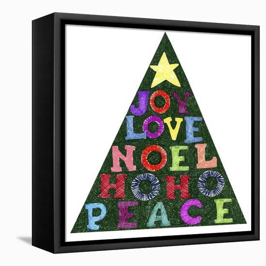 Blessings Christmas Tree-Cheryl Bartley-Framed Stretched Canvas