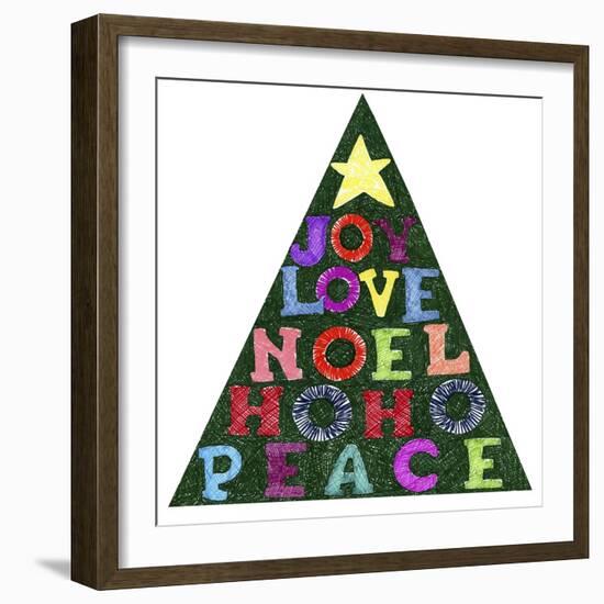 Blessings Christmas Tree-Cheryl Bartley-Framed Giclee Print