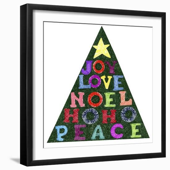 Blessings Christmas Tree-Cheryl Bartley-Framed Giclee Print