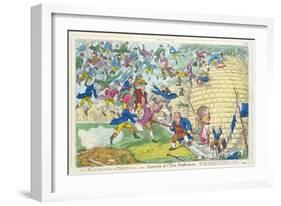 Blessings of Britain - or Swarm of Tax Gatherers, 1817-null-Framed Giclee Print
