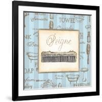 Bleu Beaute Feminine I-Charlene Audrey-Framed Art Print