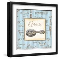 Bleu Beaute Feminine II-Charlene Audrey-Framed Art Print