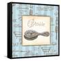 Bleu Beaute Feminine II-Charlene Audrey-Framed Stretched Canvas