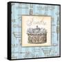 Bleu Beaute Feminine IV-Charlene Audrey-Framed Stretched Canvas