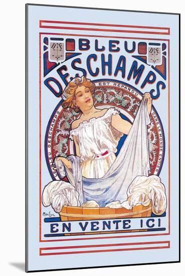 Bleu Deschamps En Vente Ici-Alphonse Mucha-Mounted Art Print