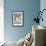 Bleu Dsechamps Sold Here-Alphonse Mucha-Framed Art Print displayed on a wall