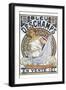 Bleu Dsechamps Sold Here-Alphonse Mucha-Framed Art Print