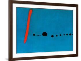 Bleu II-Joan Miro-Framed Art Print