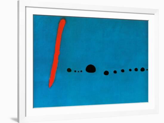 Bleu II-Joan Miro-Framed Art Print