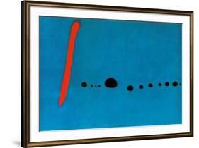 Bleu II-Joan Miro-Framed Art Print