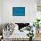 Bleu II-Joan Miro-Framed Art Print displayed on a wall