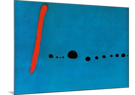 Bleu II-Joan Miro-Mounted Print