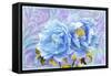 Bleu-Tina Lavoie-Framed Stretched Canvas