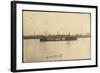 Blick Auf Den Tanker Le Quillebeuf, Hafen, Kräne-null-Framed Giclee Print