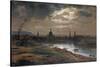 Blick Auf Dresden Bei Abend, 1845-Johan Christian Clausen Dahl-Stretched Canvas