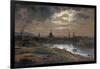 Blick Auf Dresden Bei Abend, 1845-Johan Christian Clausen Dahl-Framed Giclee Print