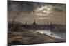 Blick Auf Dresden Bei Abend, 1845-Johan Christian Clausen Dahl-Mounted Giclee Print