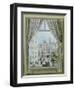 Blick aus dem Fenster auf die Freyung, c.1828-Balthasar Wigand-Framed Art Print