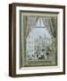 Blick aus dem Fenster auf die Freyung, c.1828-Balthasar Wigand-Framed Art Print