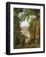 Blick vom Grab des Vergil auf die Stadt Neapel-Franz Ludwig Catel-Framed Giclee Print