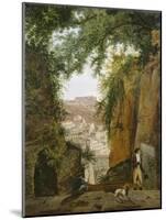 Blick vom Grab des Vergil auf die Stadt Neapel-Franz Ludwig Catel-Mounted Giclee Print