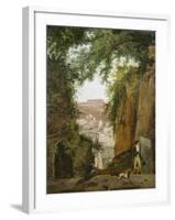 Blick vom Grab des Vergil auf die Stadt Neapel-Franz Ludwig Catel-Framed Giclee Print