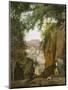 Blick vom Grab des Vergil auf die Stadt Neapel-Franz Ludwig Catel-Mounted Premium Giclee Print